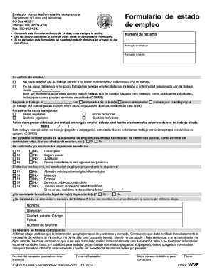 Formulario De Estado De Empleo F242 052 999 Formulario De Estado De Empleo F242 052 999 Lni Wa