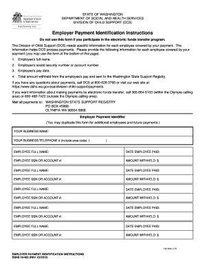 Dshs 18 483 Fillable Form