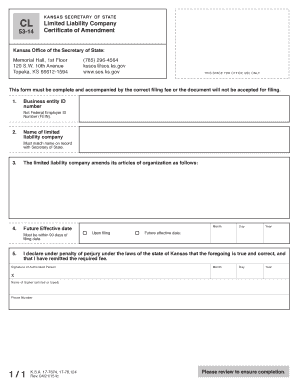 Limited Liability Company Ks  Form