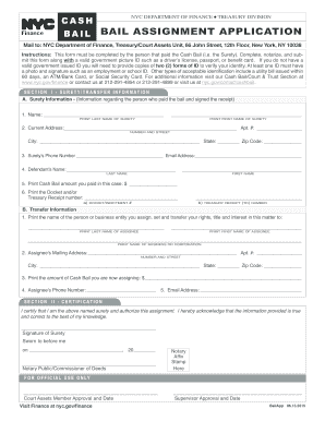  Bail Assignment  Form 2015-2023