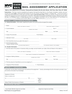  Bail Assignment  Form 2015-2024