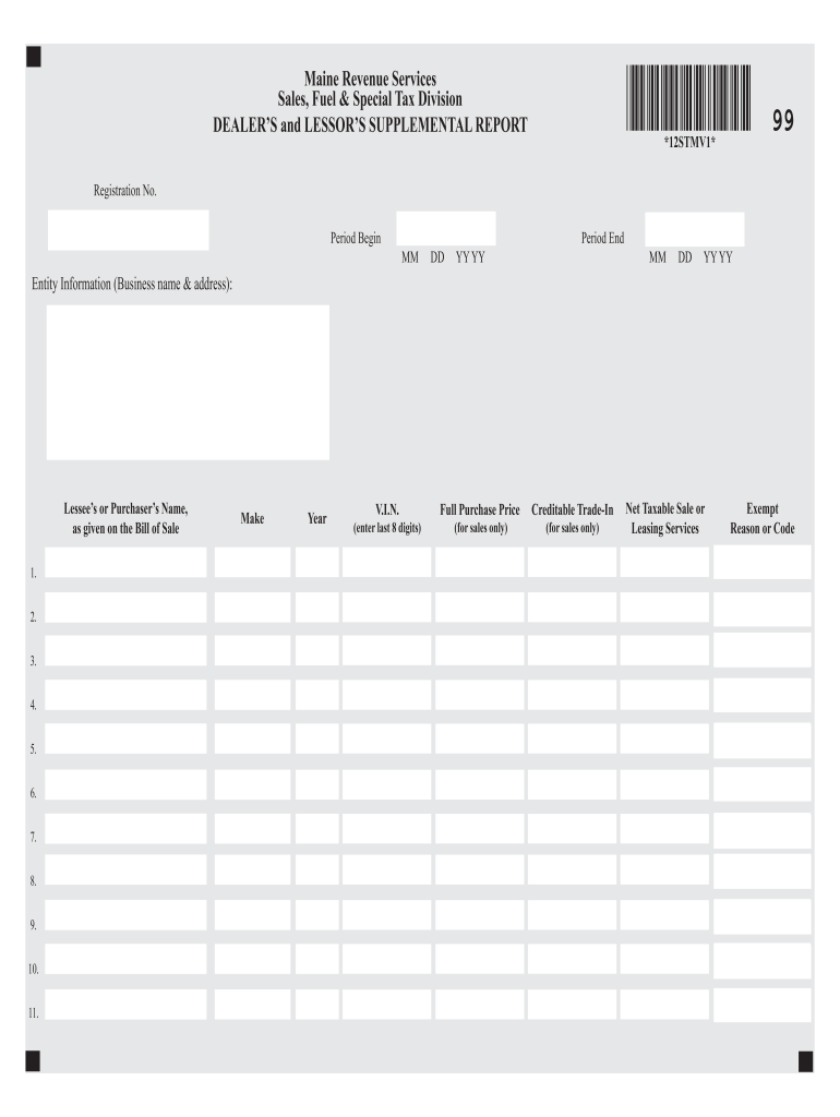 Maine Supplemental Form