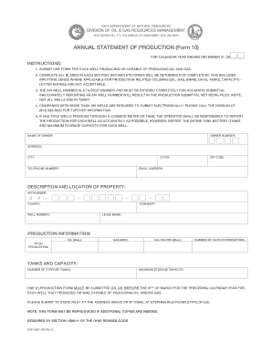Annual Statement of Production Form 10 PDF 2 1Mb