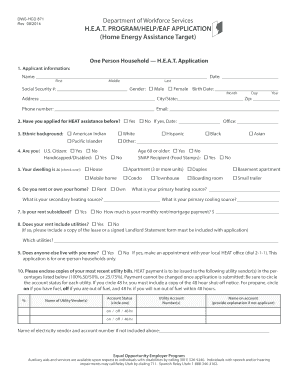 Utah Heat Program Online Application  Form
