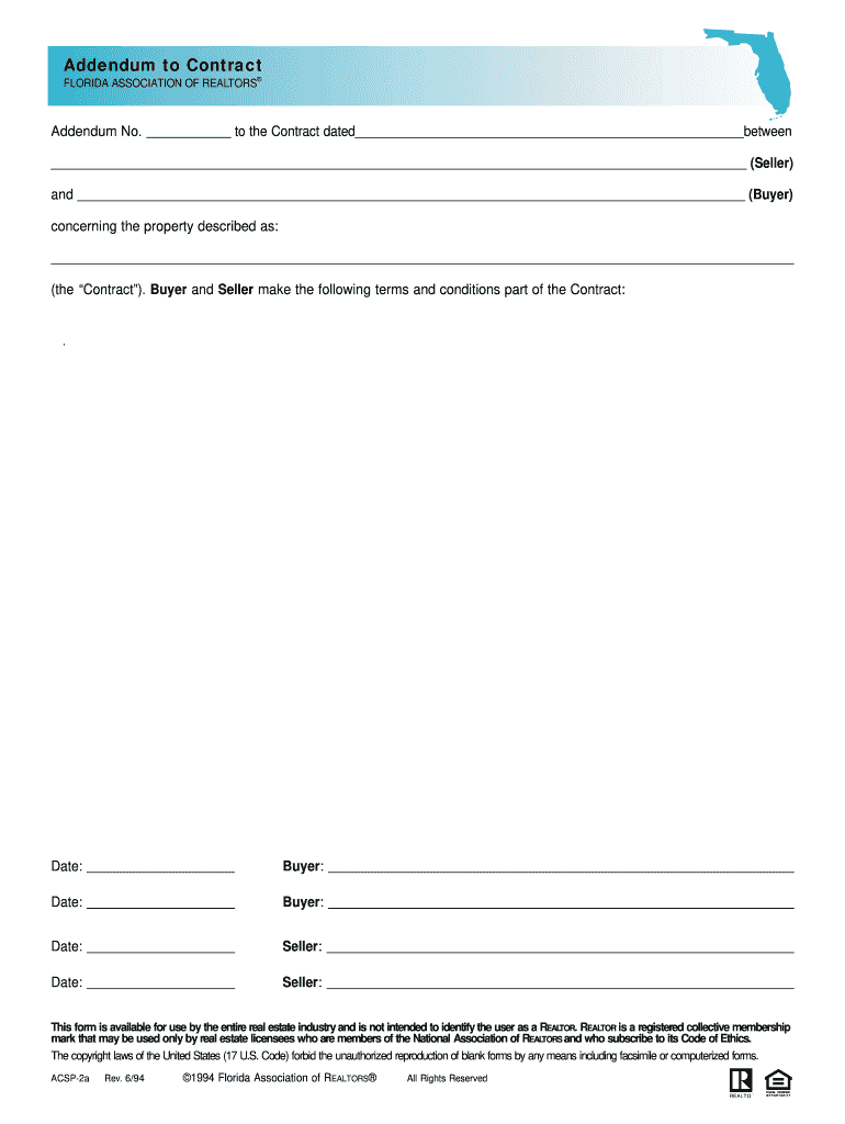 This Form is Available for Use by the Entire Real Estate Industry and is Not Intended to Identify the User as a REALTOR