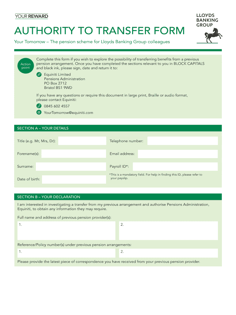  Transfer Slip Form 2014-2024