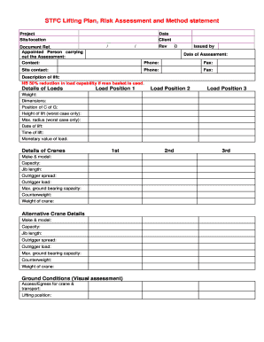 Lifting Assessment  Form