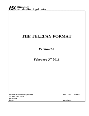 Telepay Format