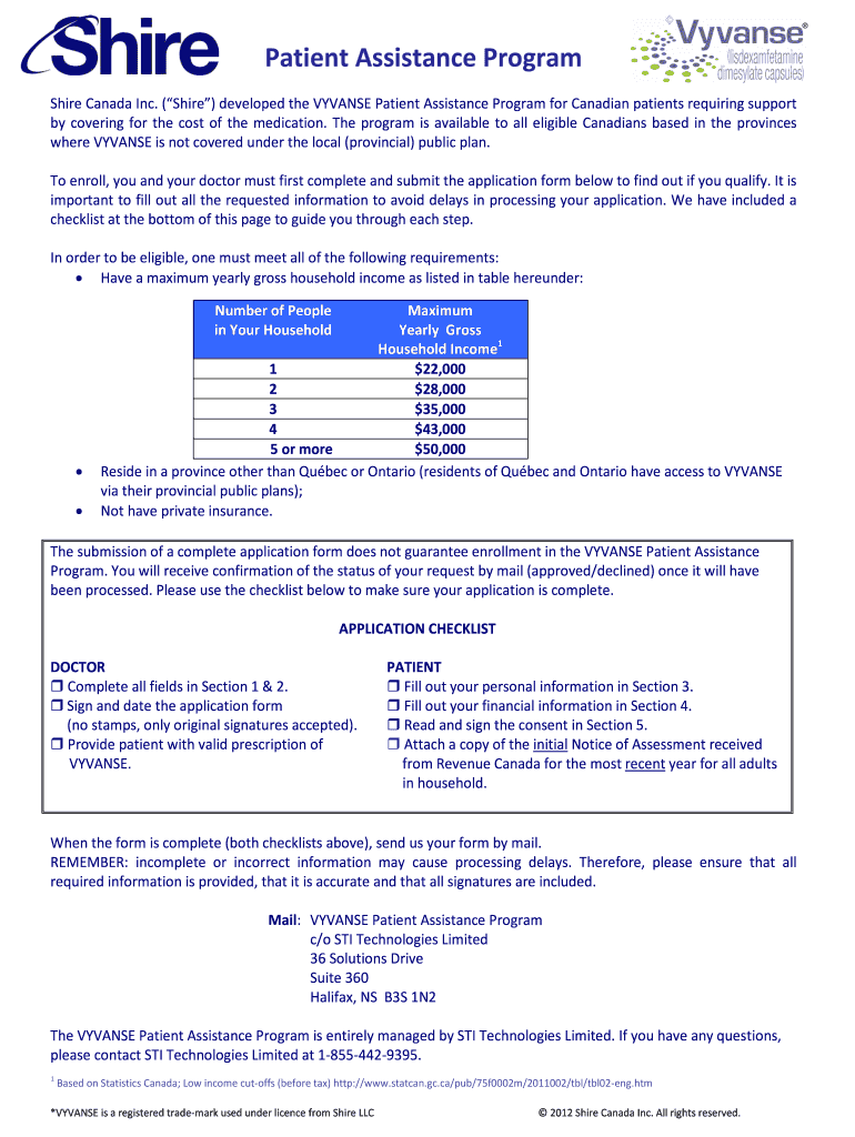  Assistance Program Canada  Form