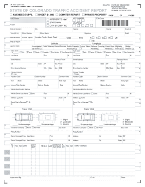DR 2447 020106 COLORADO DEPARTMENT of REVENUE MAIL to STATE of COLORADO MOTOR VEHICLE TRAFFIC RECORDS DENVER, CO 80261 0016 STAT  Form