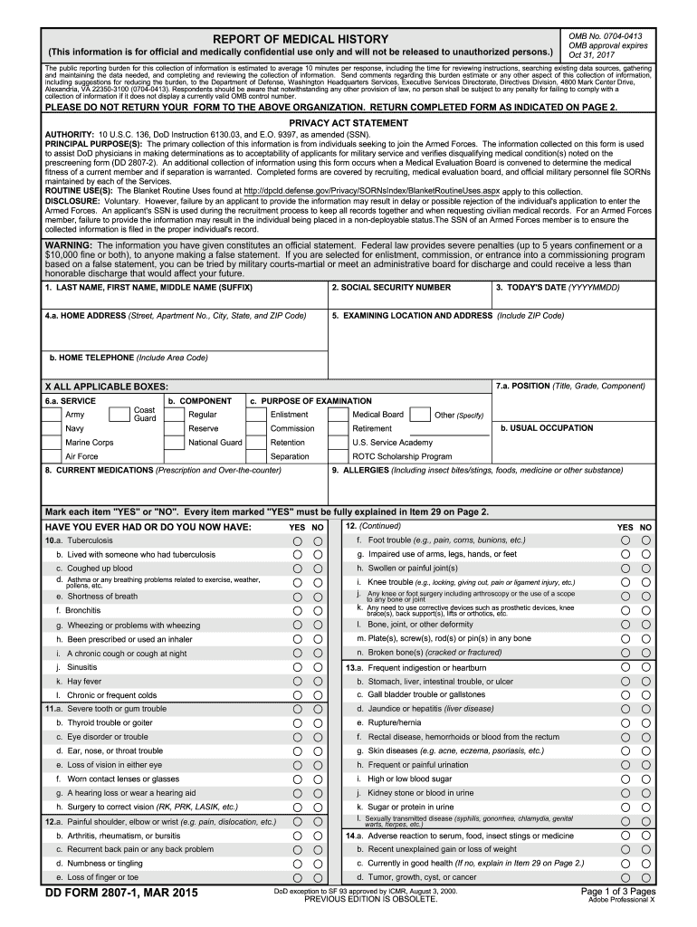  Dd Form 2807 1 2015