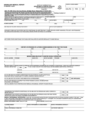  Medical Form for Eversource 2011