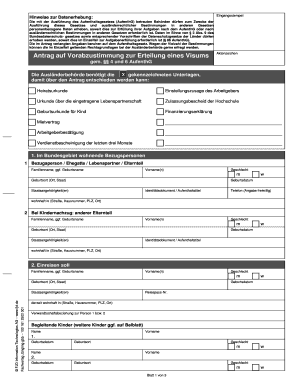 Vorabzustimmung  Form