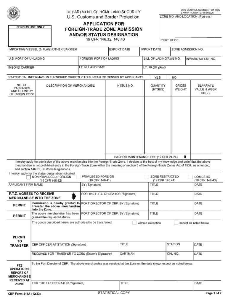 OMB CONTROL NUMBER 16510029 EXPIRATION DATE 013  Form