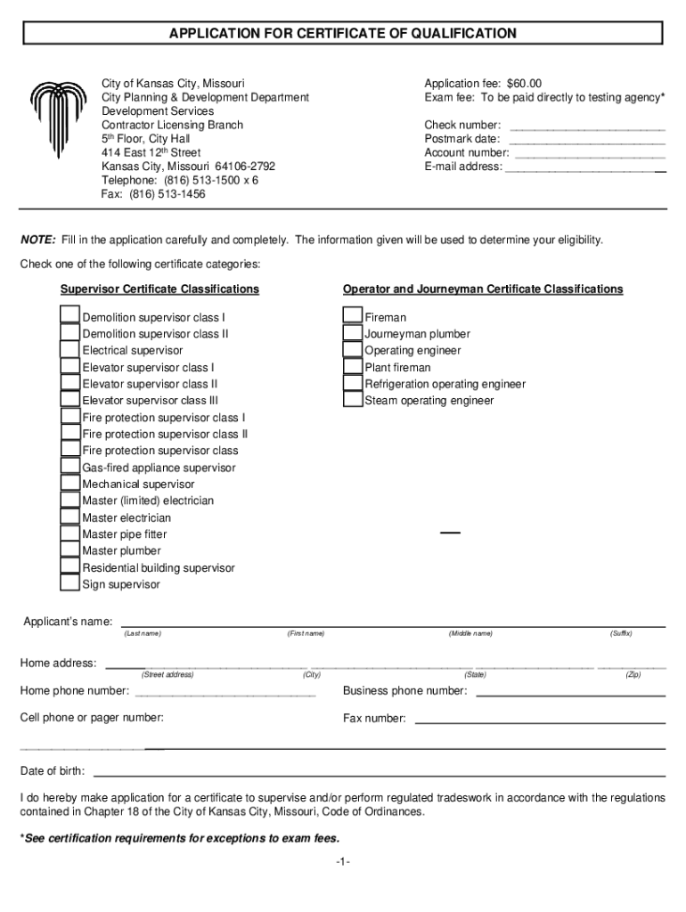  Kansas City Planning and Development Department MO 2020-2024