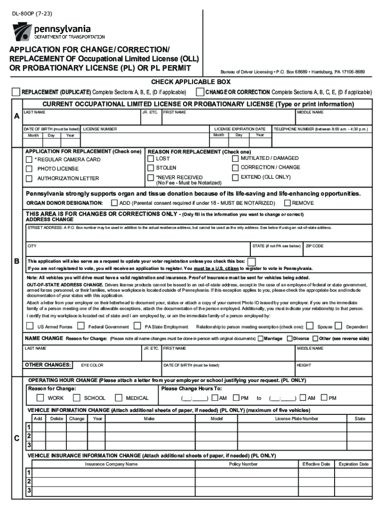  Fillable Online Dmv State Pa PennDOT 2023-2024