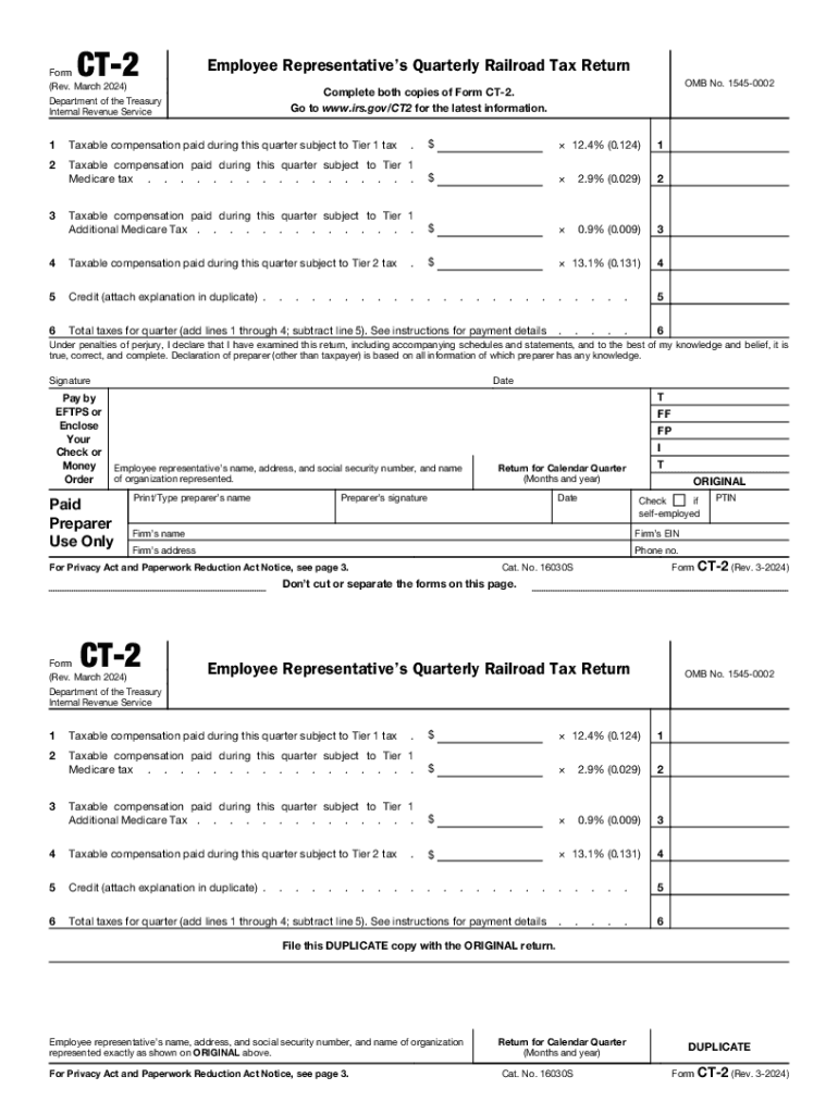  Form CT 2 Rev March 2024