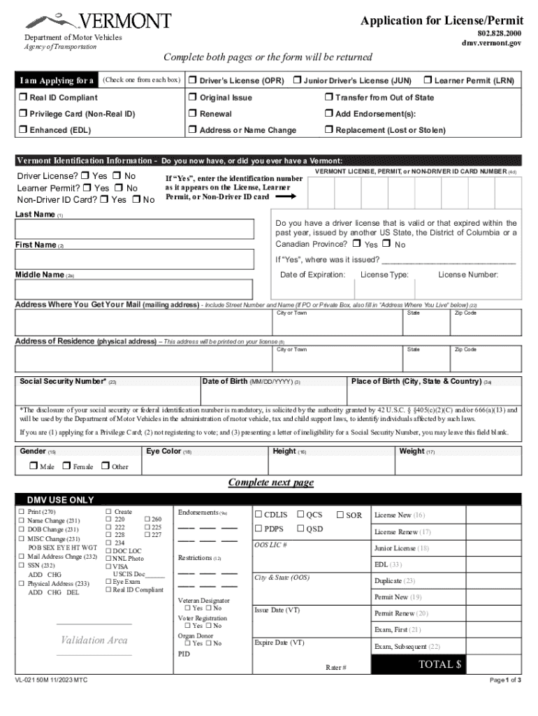  Complete Both Pages or the Form Will Be Returned 2023-2024