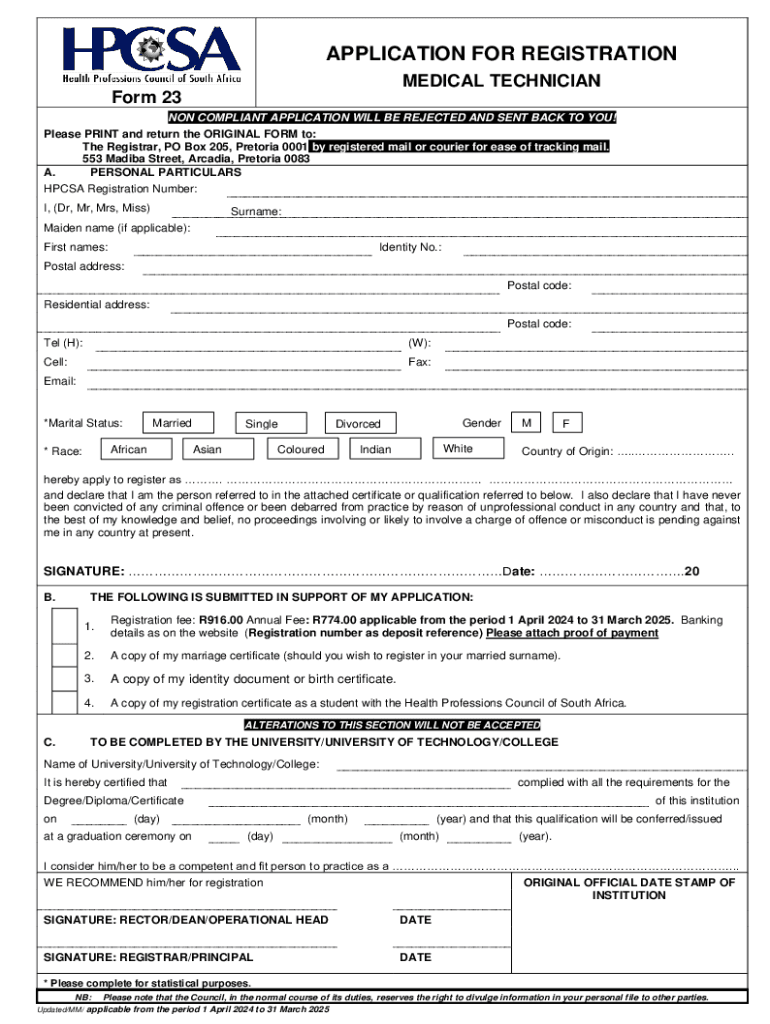  Form 21 Specialist and Subspecialist Registration 2024