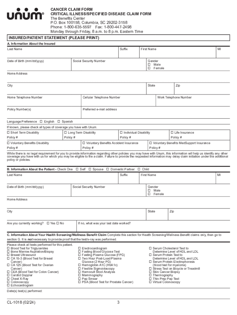  Be Well Benefit Claim Form 2024