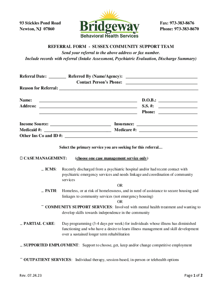  FACT SHEET Integrated Case Management Services ICMS 2023-2024