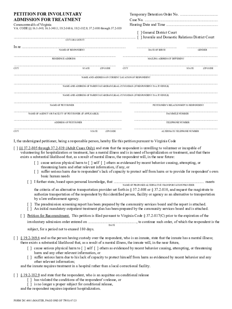  740 Mentally Ill Persons Office of Preparation 2023-2024