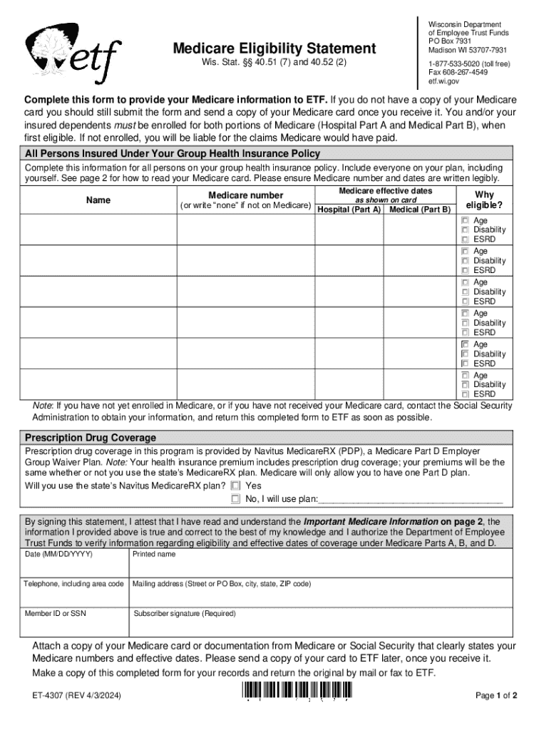  Top Forms and PublicationsETF 2024