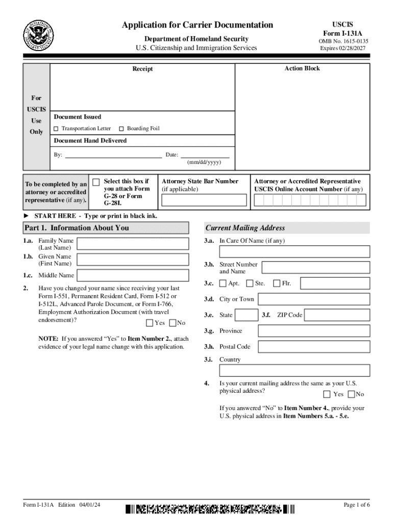  If You Plan to File a Form I 131A to Apply for a LPR Boarding 2024