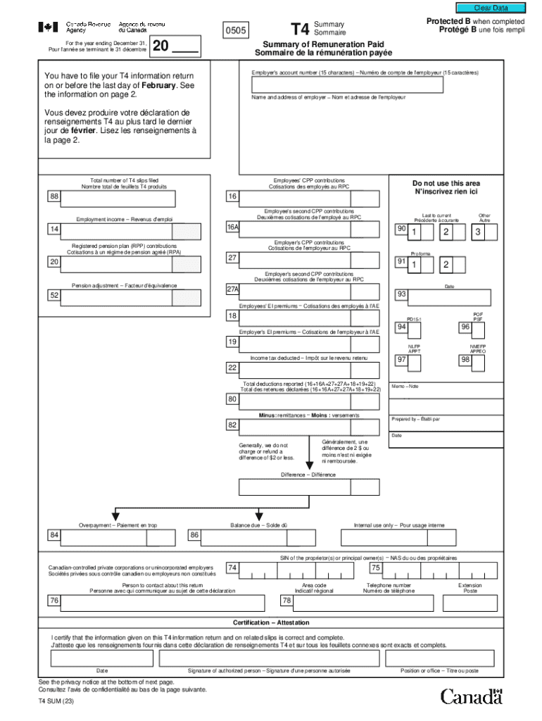 T4ASUM Summary of Pension, Retirement, Annuity, and  Form