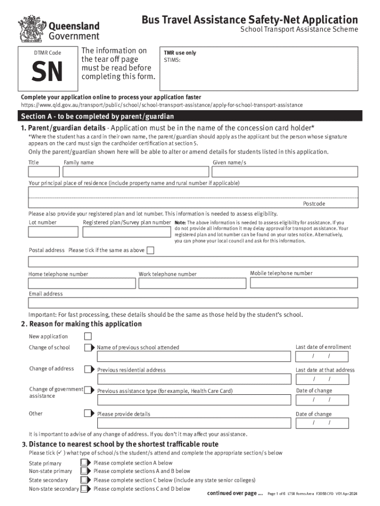  the School Transport Assistance Scheme 2024