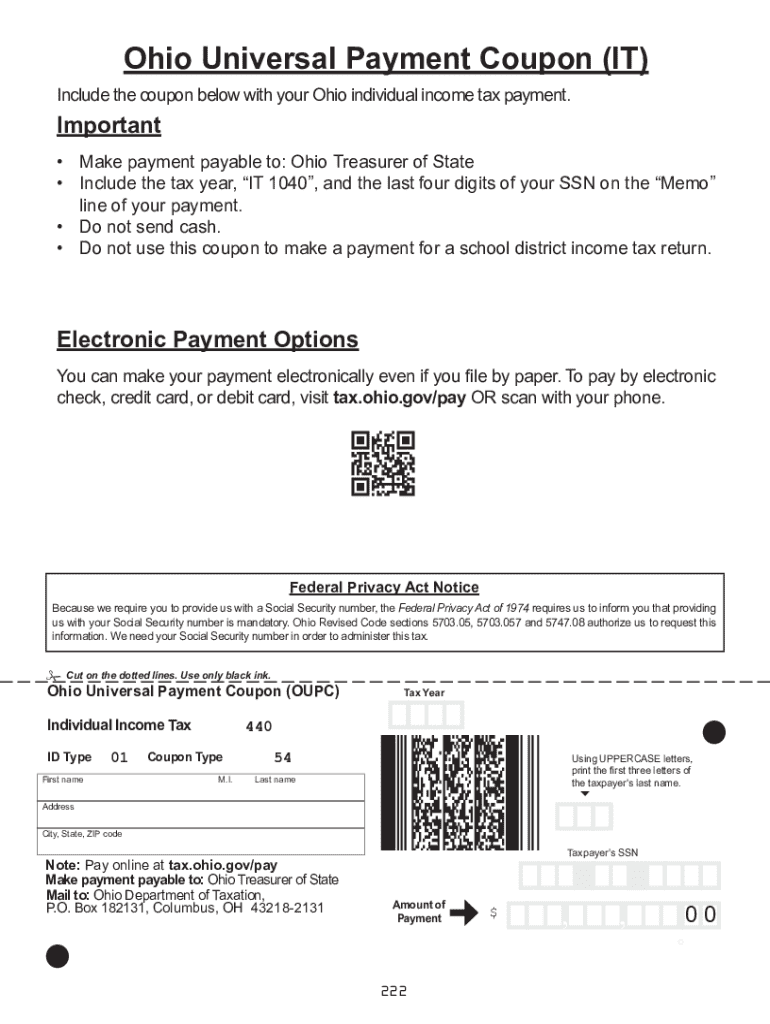 Treasurer & Income Tax DepartmentLorain, OH Form