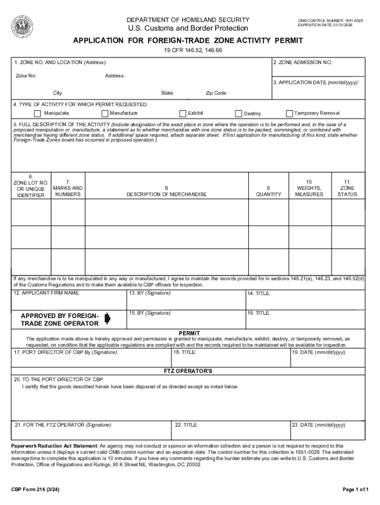 Customs Bulletin Weekly, Vol 58, February 14, , No 06  Form