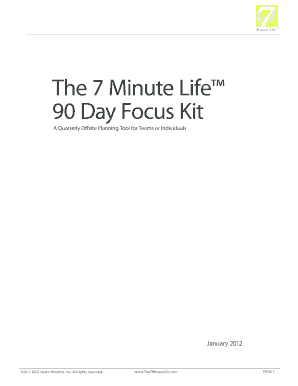 The 7 Minute Life  Form