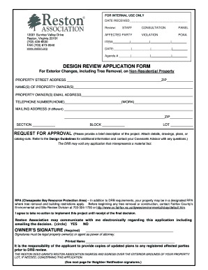 Reston Association  Form