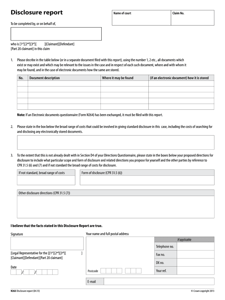 Form N263