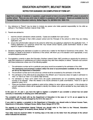  Ap1 Form Education Authority 2015-2024