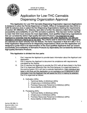 Florida Application Cannabis Get  Form