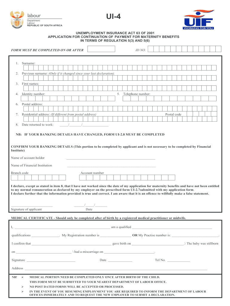  Ui 4 Maternity Form PDF 2015