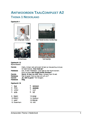 Taalcompleet A2 PDF Download  Form