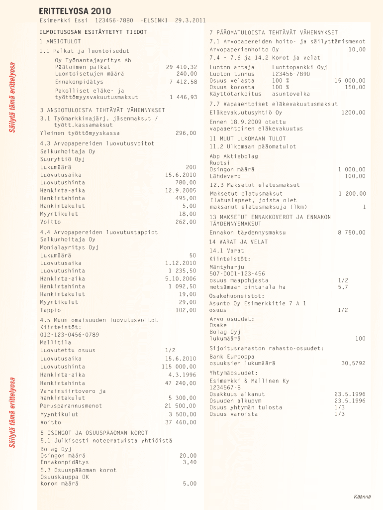  Erittelyosa Form 2010-2024