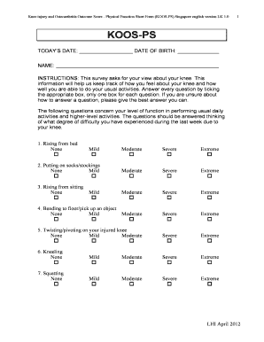 Koos  Form