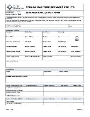 Seaman Application Form Download