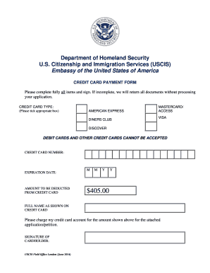 Immigration Form America