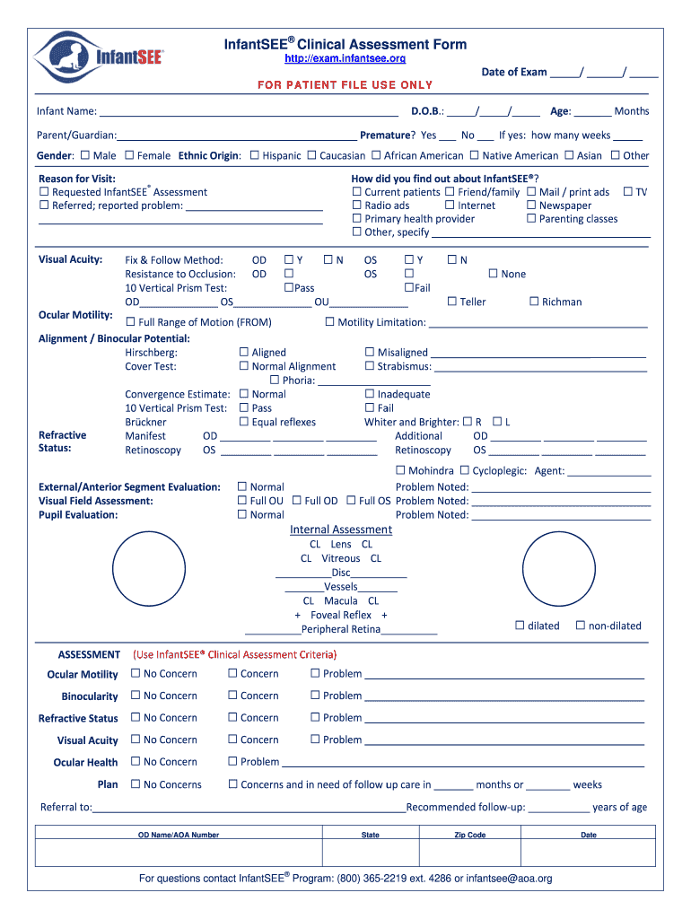 Lift Assessment Form