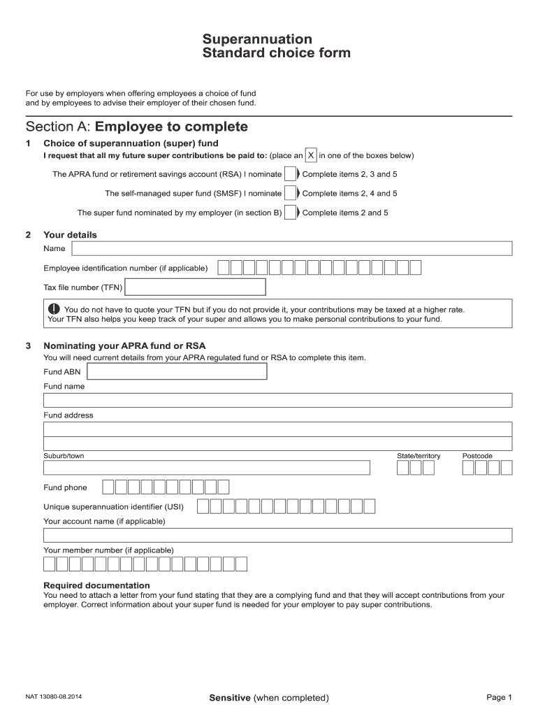 Superannuation Form