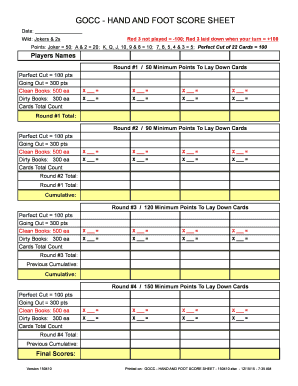  Hand and Foot Score Sheet 2015