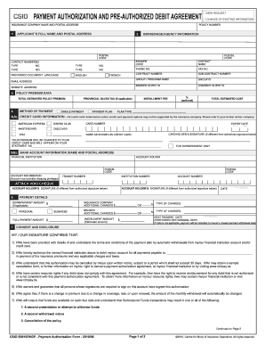 Csio Payment Authorization Form