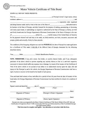 Printable Mv 46 Form