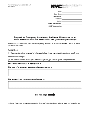  Nyc Hra Form W 137a 2014