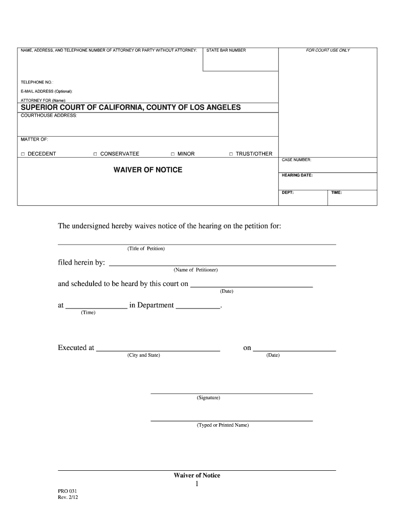 Get and Sign Pro 031 2012-2022 Form